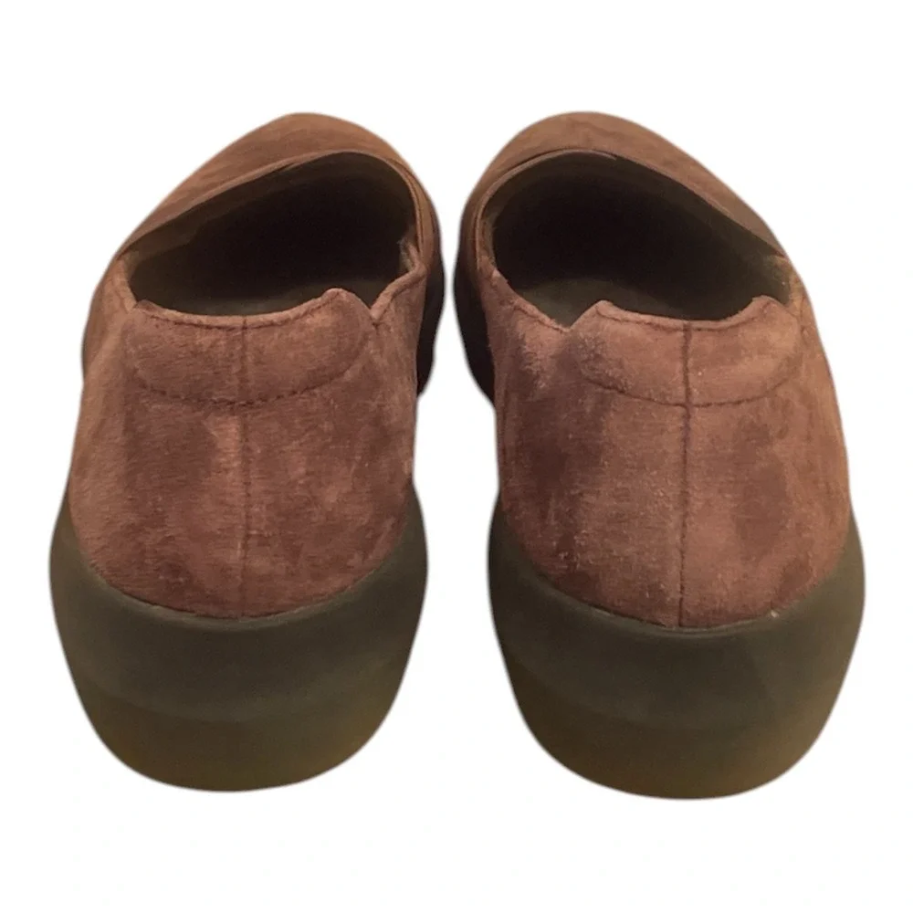 Clarks Collection Step June Shell Burgundy Suede Slip On Loafers Womens 10 M
